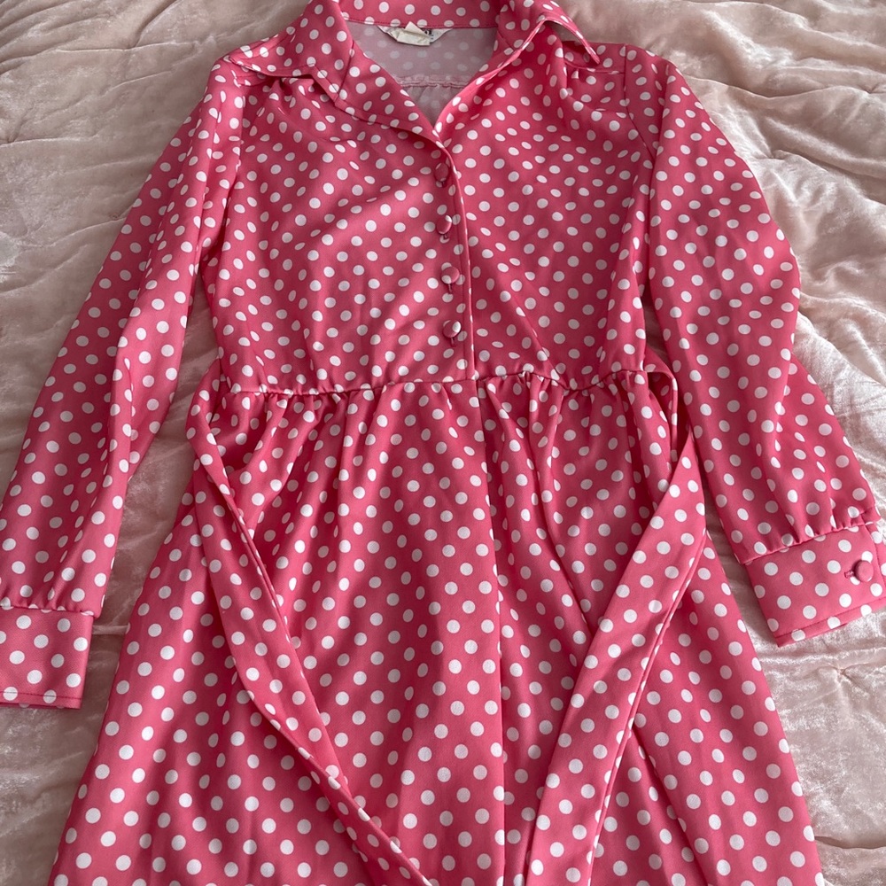 Vintage 1970s Montgomery Ward Shirtwaist Dress